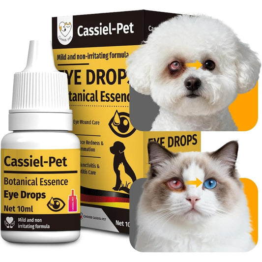 Cassiel Pet Botanical Essence Eye Drops For Dogs And Cats Eye Infection Treatment Allergy Relief And Tear Stain Remover 10 Milliliters