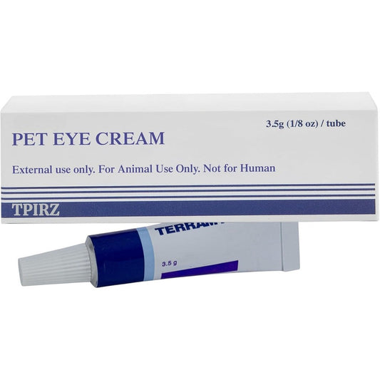Tpirz Pet Eye Cream For Cats Dogs Puppies Kittens Horses Cattle Sheep And Birds Soothing Ointment Three Point Five Grams