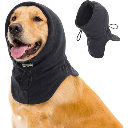 Preferhouse Dog Calming Hoodie Pet Ear Cover Adjustable Headband For Noise Protection Anxiety Relief Dark Grey Extra Large
