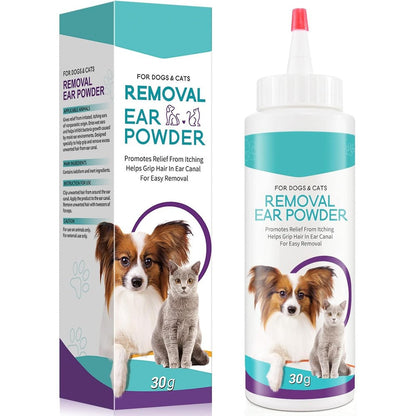 Zixaok Dog Ear Cleaner 30 Grams Removal Ear Powder For Pets Dog Ear Infection Treatment And Infection Prone Ear Support