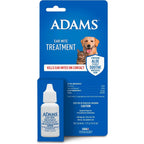 Adams Ear Mite Treatment For Dogs And Cats Over 12 Weeks Old, Kills Ear Mites On Contact With Soothing Aloe And Lanolin, 0.5 Fluid Ounce