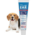 TropiClean HomeVet Medicated Ear Drops For Dogs, Vet Recommended Yeast And Fungal Treatment, Daily Dog Ear Cleaner, Made In USA, 2 Fluid Ounces
