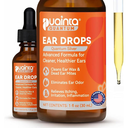 Puainta Quantum Silver Dog Ear Cleaner And Infection Treatment For Dogs And Cats 1 Fluid Ounce 30 Milliliters