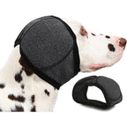 Aoolmol Dog Ear Muffs Wrap For Hematoma, Bathing, Drying, Swimming And Noise Anxiety Relief With Calming Hoodie Design