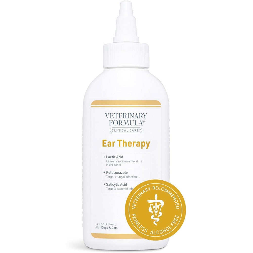 Synergy Veterinary Formula Clinical Care Ear Therapy For Dogs And Cats Soothing Ear Cleaner Four Fluid Ounce