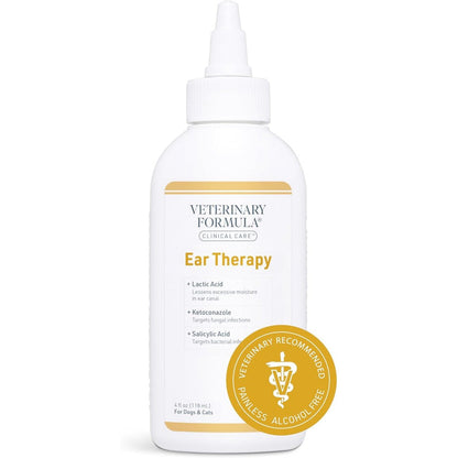 Synergy Veterinary Formula Clinical Care Ear Therapy For Dogs And Cats Soothing Ear Cleaner Four Fluid Ounce