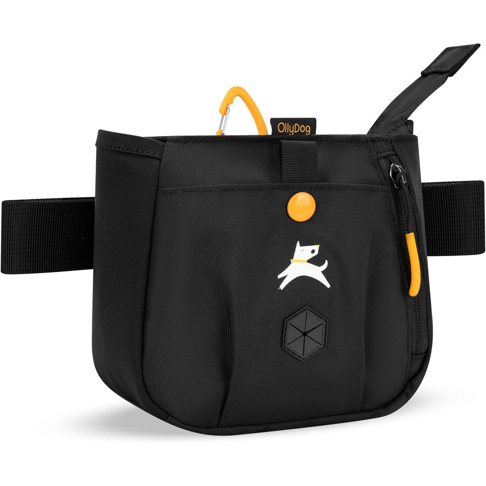 OllyDog Backcountry Day Bag Hands Free Dog Training Treat Pouch Fanny Hip Pack With Poop Bag Dispenser Raven Series 2025 Standard Size