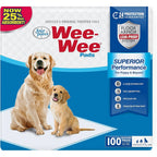 Four Paws Wee-Wee Superior Performance Unscented Pee Pads For Dogs And Puppies Quilted Potty Training Floor Protection 22 By 23 Inches 100 Count