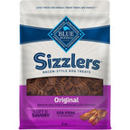 Blue Buffalo Sizzlers Natural Soft Dog Treats Bacon Style Soft Moist Dog Treats With Real USA Pork Original Flavor 6 Ounce Bag