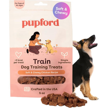Pupford Soft And Chewy Dog And Puppy Training Treats Chicken Flavor Five Ounce Pouch