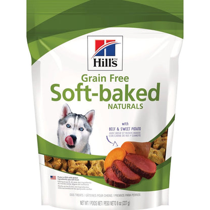 Hill's Grain Free Soft-Baked Naturals Dog Treats Beef And Sweet Potato 8 Ounce Bag