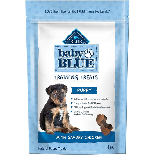 Blue Buffalo Baby Blue Training Treats Natural Puppy Soft Dog Treats Savory Chicken Four Ounce Bag