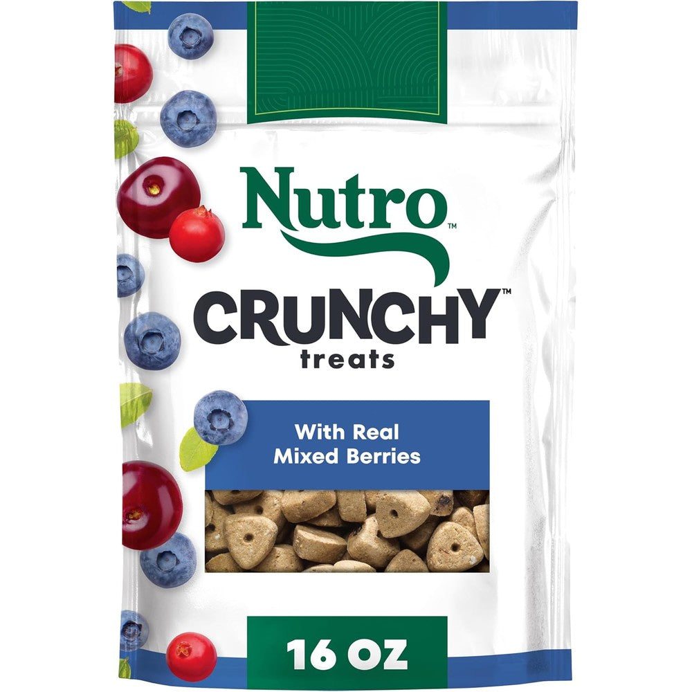 Nutro Crunchy Dog Training Treats With Real Mixed Berries Natural Healthy Reward Biscuits 16 Ounce Bag