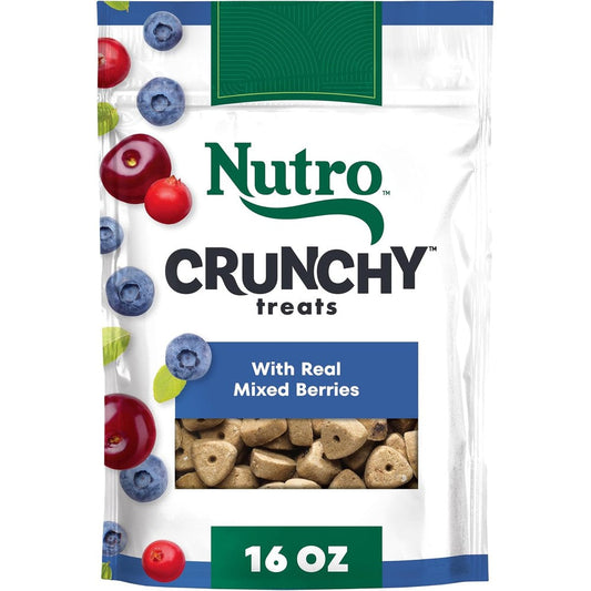 Nutro Crunchy Dog Training Treats With Real Mixed Berries Natural Healthy Reward Biscuits 16 Ounce Bag
