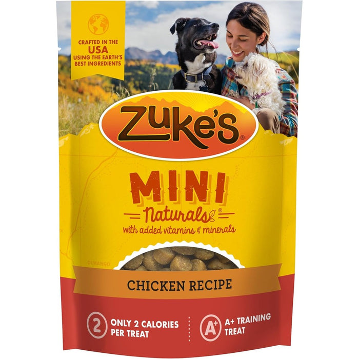 Zuke's Mini Naturals Dog Training Treats Roasted Chicken Recipe Soft Dog Treats with Vitamins and Minerals Sixteen Ounce