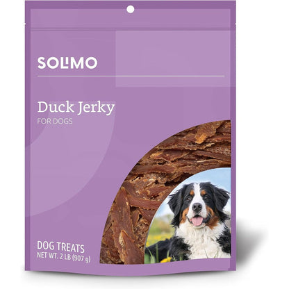 Amazon Brand Solimo Duck Jerky Dog Treats For All Breeds Authentic USA Imported Premium Pet Snacks 900 Grams