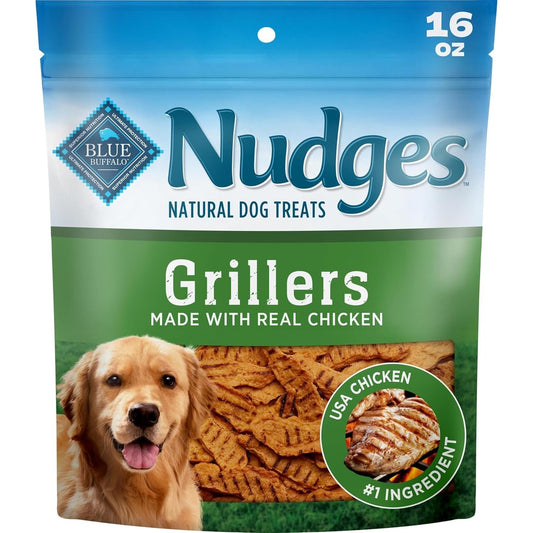 Blue Buffalo Nudges Chicken Grillers Natural Dog Treats Tender And Meaty Chicken Flavored Training Snacks For Dogs 16 Ounce