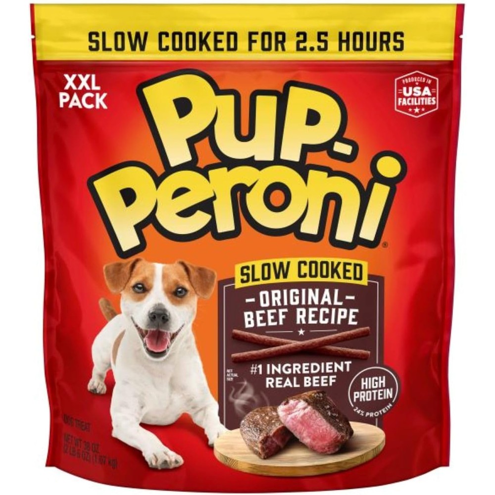 Pup-Peroni Original Beef Recipe Soft And Chewy Dog Treats Made With Real Beef High Protein Pet Snacks Imported From United States 38 Ounce Bag