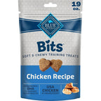 Blue Buffalo Bits Chicken Soft And Chewy Dog Treats Heart Shaped Training Rewards Enhanced With DHA Nineteen Ounce Bag