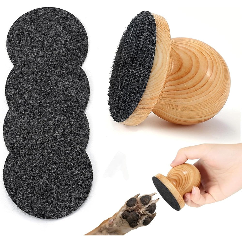 Arvintas Dog Nail File Scratch Board With 4 Replaceable Sandpaper Sheets For Stress Free Pet Paw Grooming And Claw Care