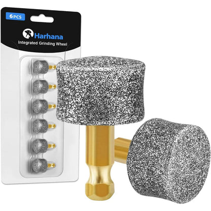 Harhana Dog Nail Grinder Replacement Heads Diamond Grinding Bits Premium 6 Pack Compatible With Major Pet Grooming Tool Brands