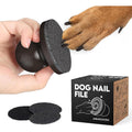 AnimoGoods Dog And Cat Nail File Board With Real Wood Handle And Replaceable Sandpaper Discs For Stress Free Pet Paw Grooming