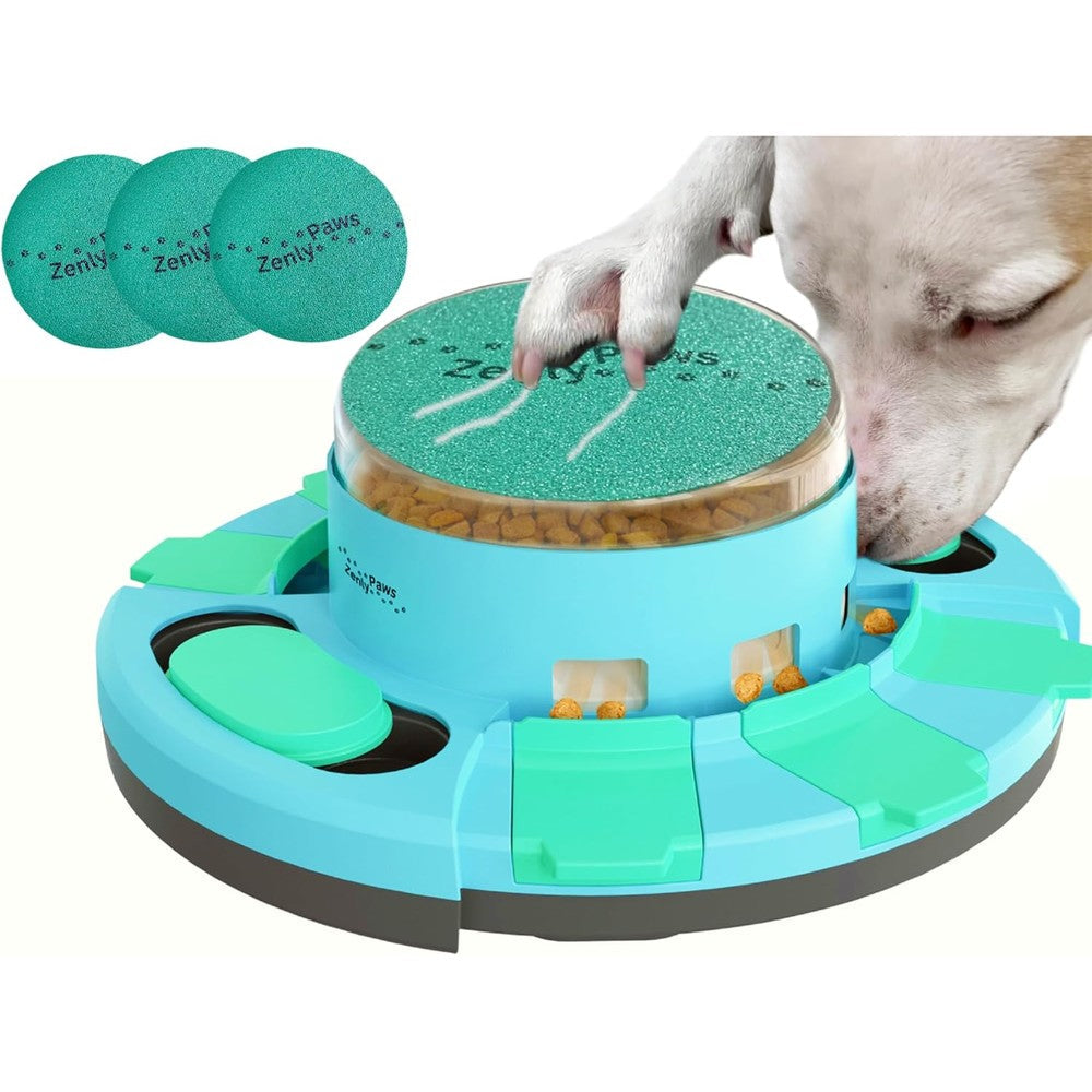 Zenly Paws Dog Nail File Toy And Puzzle Feeder Scratch Pad For Nail Grooming And Mental Stimulation