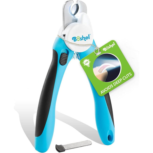 Boshel LED Large Dog Nail Clippers With Quick Sensor Light And Safety Guard For Professional Pet Grooming