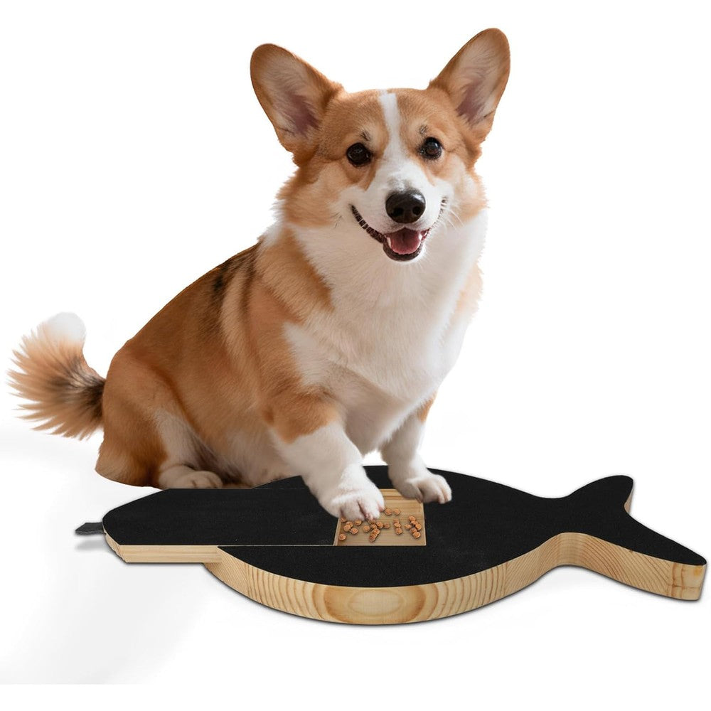 Vivifying Dog Nail Scratch Board With Treat Drawer Stress Free Nail Filing Tool For Dogs Interactive Training Scratch Pad With Extra Sandpaper