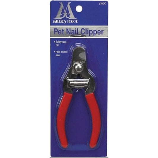 Millers Forge Steel Pet Nail Clipper 743C With Safety Stop Bar For Small And Medium Dogs Professional Grade Stainless Steel Trimmer