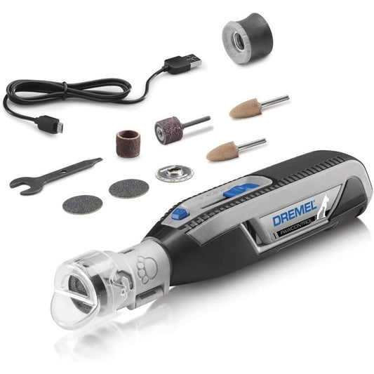 Dremel PawControl 7760-PET Dog Nail Grinder And Trimmer Cordless Rechargeable Pet Grooming Tool Kit For Dogs Cats And Small Animals