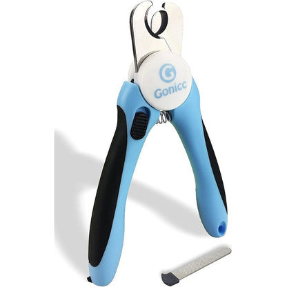 Gonicc Dog And Cat Pets Nail Clippers And Trimmer With Safety Guard And Free Nail File Professional Grooming Tool For Medium And Large Pets