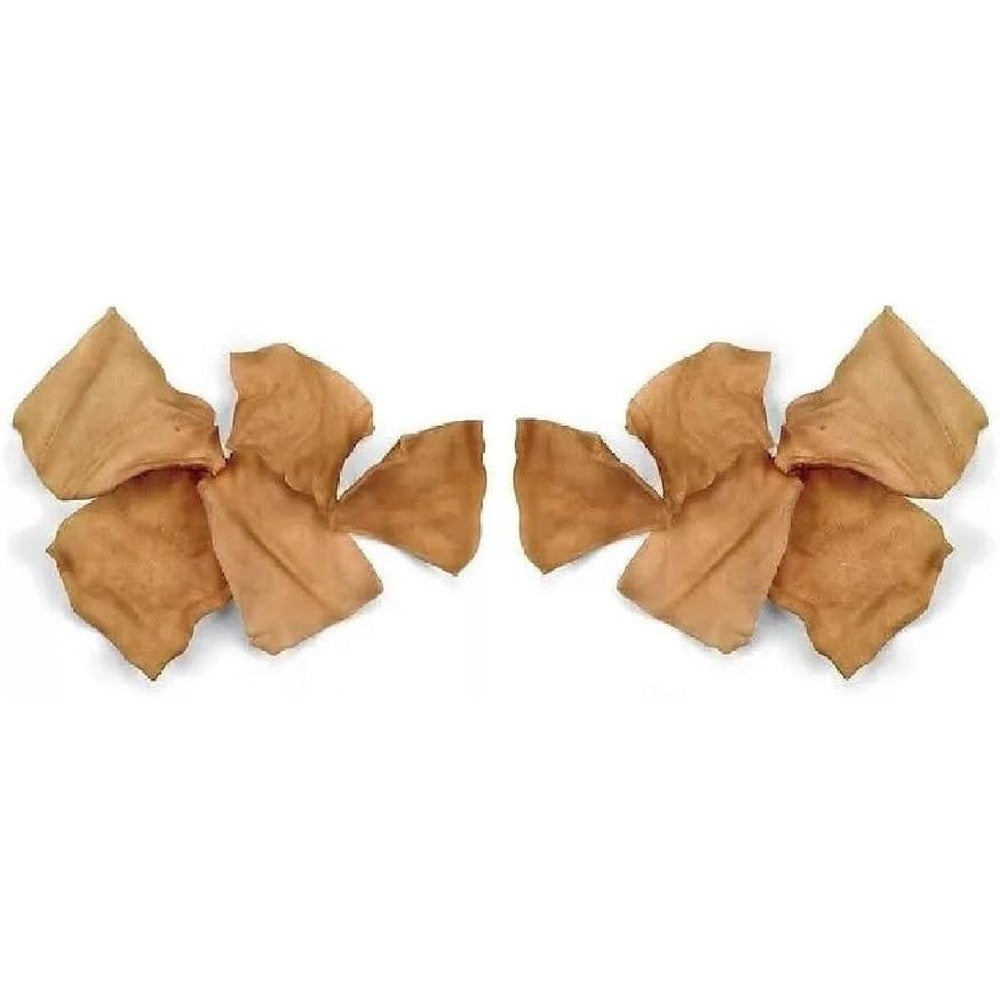 MPP Dogs Chew Treat Peanut Butter Flavored Natural Rawhide Chips For Dental Health Premium Thick Cut Beef Hide Bulk Packs 10 Premium Chips
