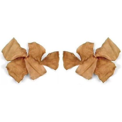 MPP Dogs Chew Treat Peanut Butter Flavored Natural Rawhide Chips For Dental Health Premium Thick Cut Beef Hide Bulk Packs 10 Premium Chips