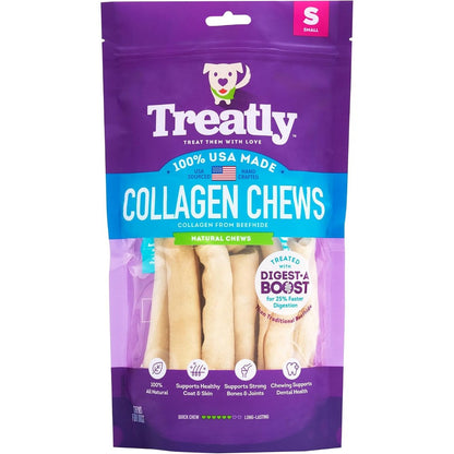 Treatly USA Collagen Chip Rolls Assorted Dog Chew Treats Natural Flavor 10 Ounce Pack