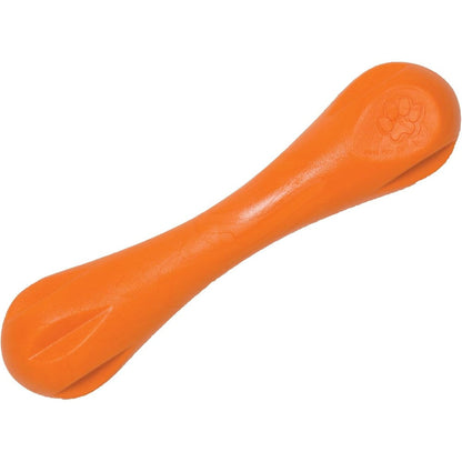 West Paw Zogoflex Hurley Dog Bone Chew Toy Floatable Pet Toy For Aggressive Chewers Tangerine Large