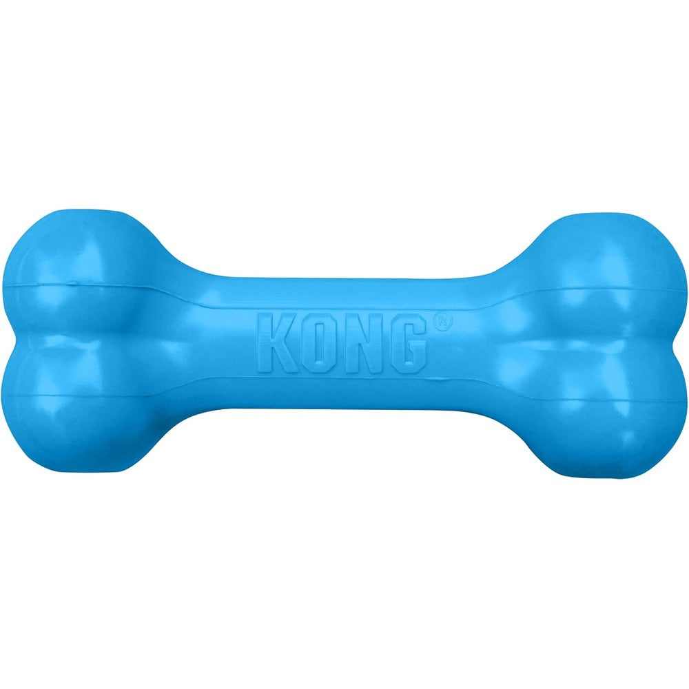 KONG Puppy Goodie Bone Stuffable Natural Rubber Teething Chew Toy For Small Puppies Variant Blue Safe Non Toxic Interactive Treat Dispensing Bone