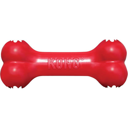 KONG Goodie Bone Durable Natural Rubber Chew Toy And Interactive Treat Dispenser For Medium Dogs Red