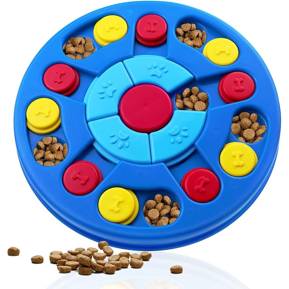 Yoboeew Interactive Dog Puzzle Toy For IQ Stimulation And Treat Training Level 1-3 For Puppies And Smart Dogs