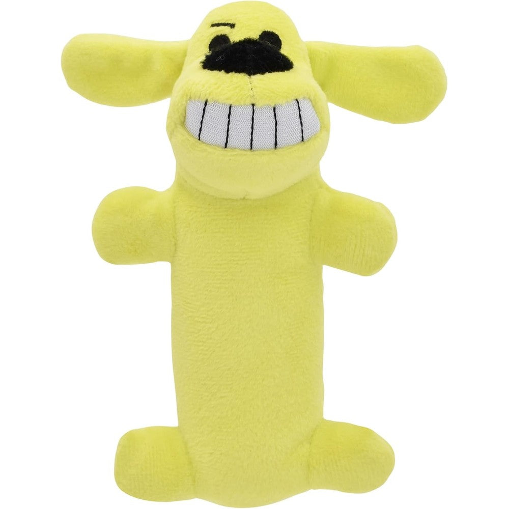 Multipet Original Loofa Dog Plush Toy Squeaky Stuffed Animal For Puppies And Small Dogs 6 Inch Random Color Surprise