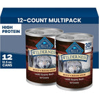 Blue Buffalo Wilderness Wolf Creek Stew Hearty Beef In Gravy Adult Wet Dog Food High Protein Grain Free Twelve Point Five Ounce Cans Twelve Count