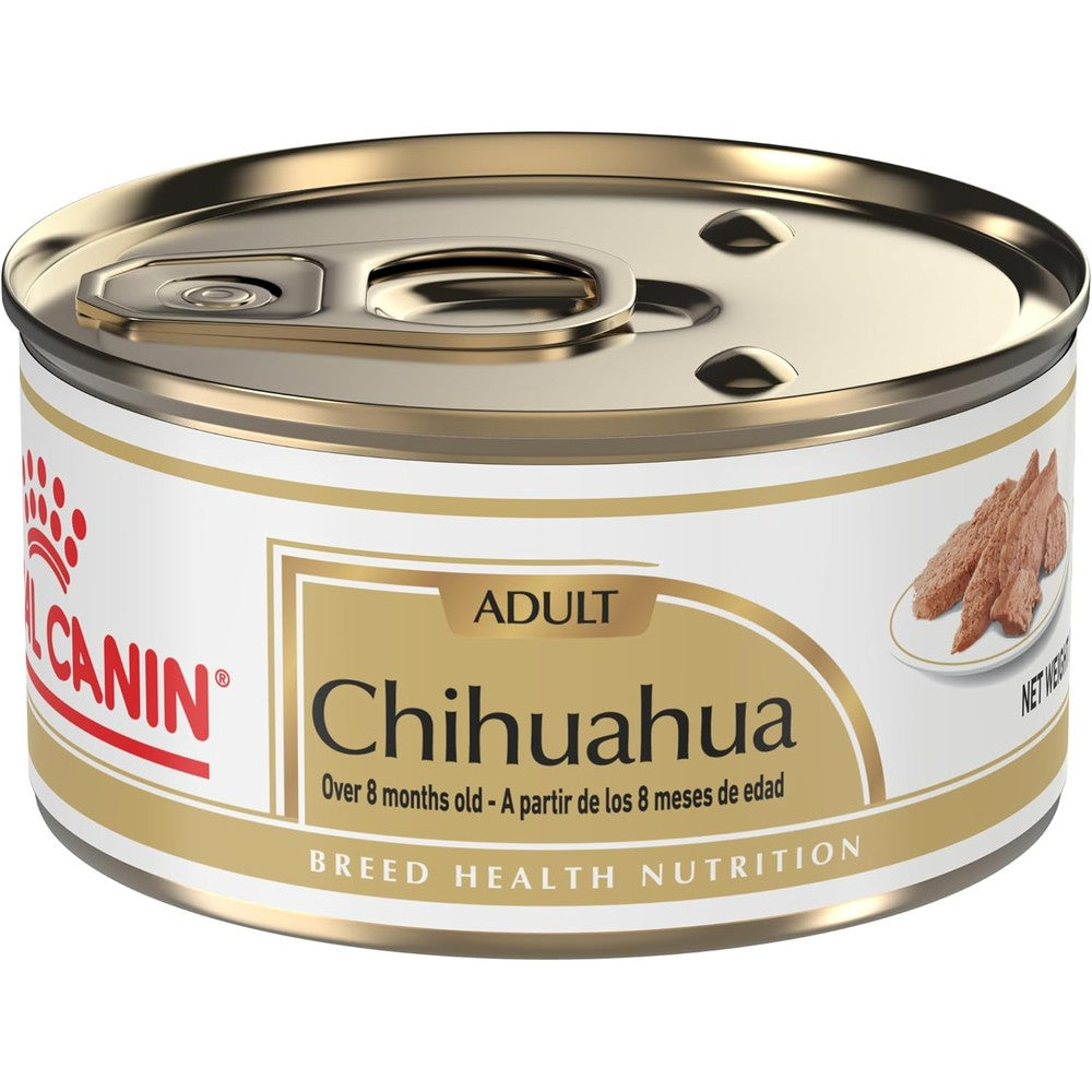 Royal Canin Breed Health Nutrition Chihuahua Adult Loaf In Sauce Wet Dog Food For Picky Eaters Three Ounce Pack Of Six