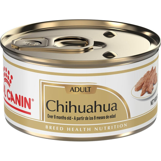 Royal Canin Breed Health Nutrition Chihuahua Adult Loaf In Sauce Wet Dog Food For Picky Eaters Three Ounce Pack Of Six