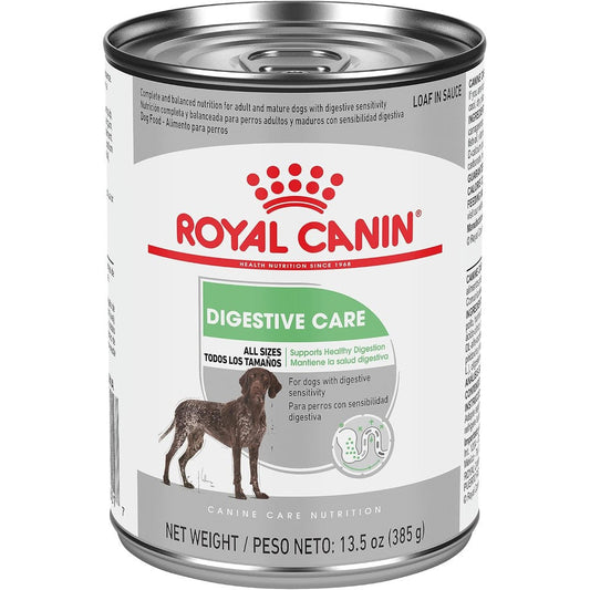Royal Canin Canine Care Nutrition Digestive Care Adult Loaf In Sauce Wet Dog Food For Sensitive Stomach 13.5 Ounce Can Pack Of 12
