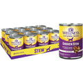 Wellness Complete Health Grain Free Chicken Stew Natural Wet Dog Food Pack Of Twelve Twelve Point Five Ounce Cans