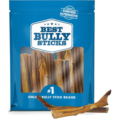 Best Bully Sticks Odorless Four To Eight Inch Natural Beef Dog Chews Grain Free Rawhide Alternative Safe For All Breeds Eight Ounce Pack Of One
