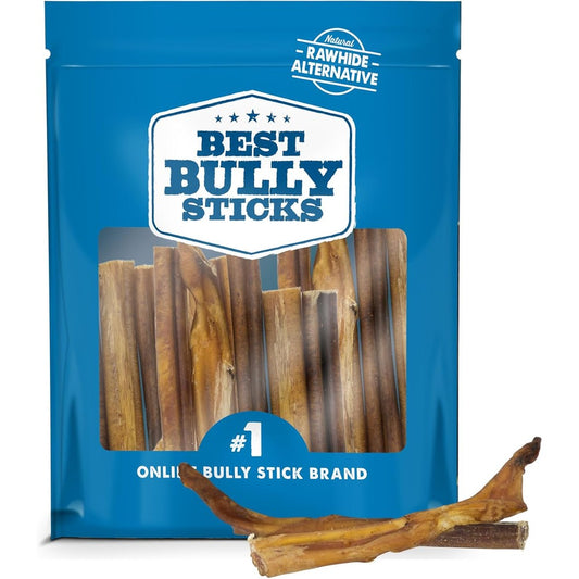 Best Bully Sticks Odorless Four To Eight Inch Natural Beef Dog Chews Grain Free Rawhide Alternative Safe For All Breeds Eight Ounce Pack Of One