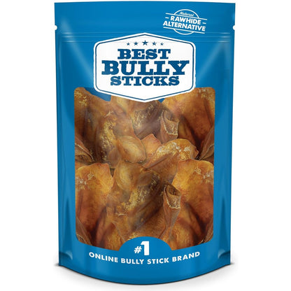 Best Bully Sticks All Natural Pig Ears For Dogs Sourced From The USA Easily Digestible Single Ingredient Pork Chews 12 Count