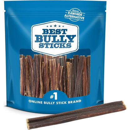 Best Bully Sticks All Natural 6 Inch Beef Gullet Sticks Dog Treats For Healthy Joints And Teeth Rawhide Alternative 25 Count Pack