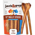 Jack And Pup 12 Inch Bully Sticks For Large Dogs Extra Thick Premium All Natural Odor Free Beef Muscle Dog Chews 10 Pack
